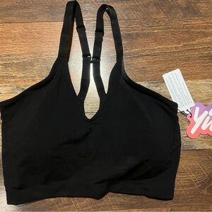 New with Tag Fabletics Yitty Black Nearly Naked Shapewear Plunge bra Sz 1x/2x